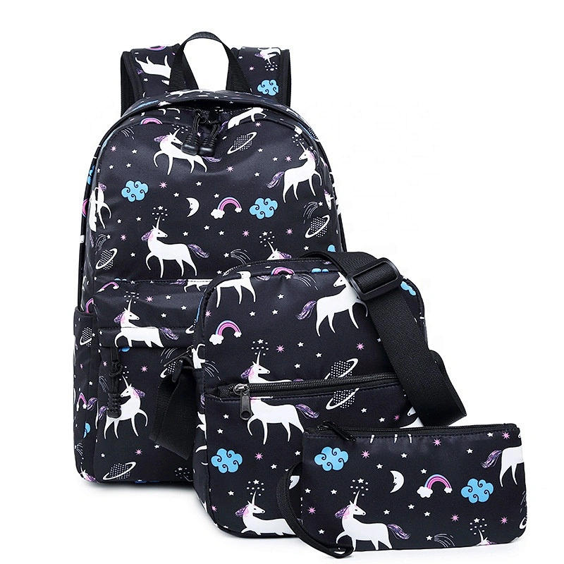 China manufacturer wholesale fashion hot selling unicorn kids backpack bag for girls sublimation school bags