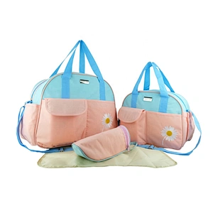 Custom multi-function 5 in 1 convertible maternity mummy baby diaper backpack set for  travel