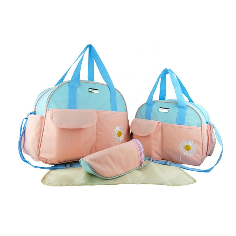 Custom multi-function 5 in 1 convertible maternity mummy baby diaper backpack set for  travel