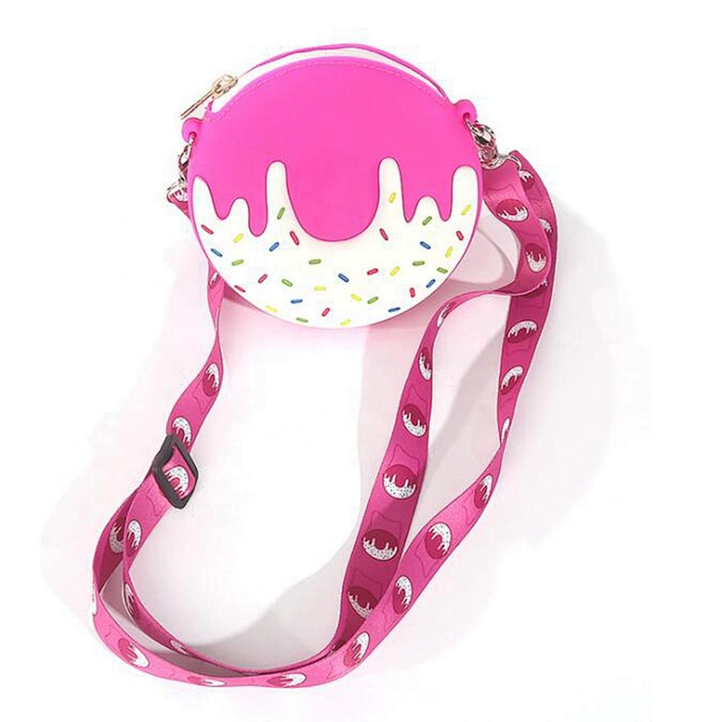 Small Cute Soft Silicone Cartoon Animal Shoulder Bag With Chain Strap Crossbody Bag For Women Evening Party Wallet Purse