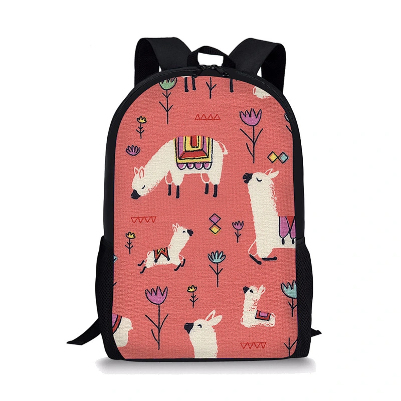 New style fashion strong school backpack kids animal cartoon pattern customized logo sublimation school bag