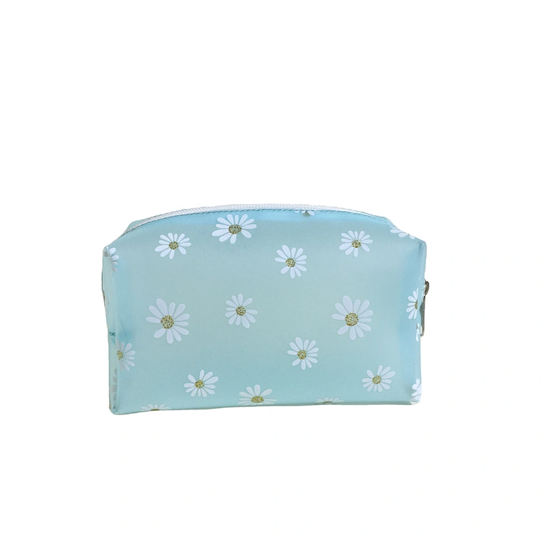 2020 NEW material daisy printing TPU clear Waterproof Women handbag Travel Makeup Organizer Cosmetic Bags