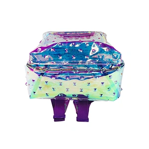 OEM/ODM casual Backpack bags rainbow color Bags waterproof transparent clear jelly backpack Mochilas Escolares For kids women