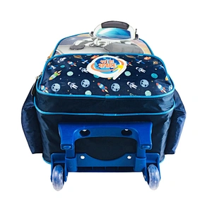 2020 Cartoon Space Trolley traveling bag kids luggage trolley bags Trolley school bags With Wheels