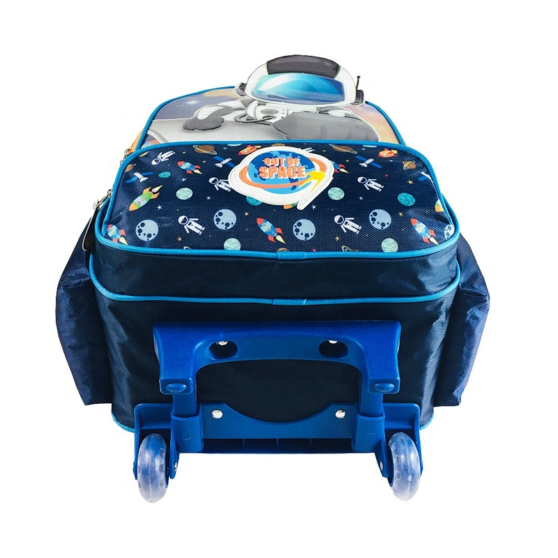 2020 Cartoon Space Trolley traveling bag kids luggage trolley bags Trolley school bags With Wheels