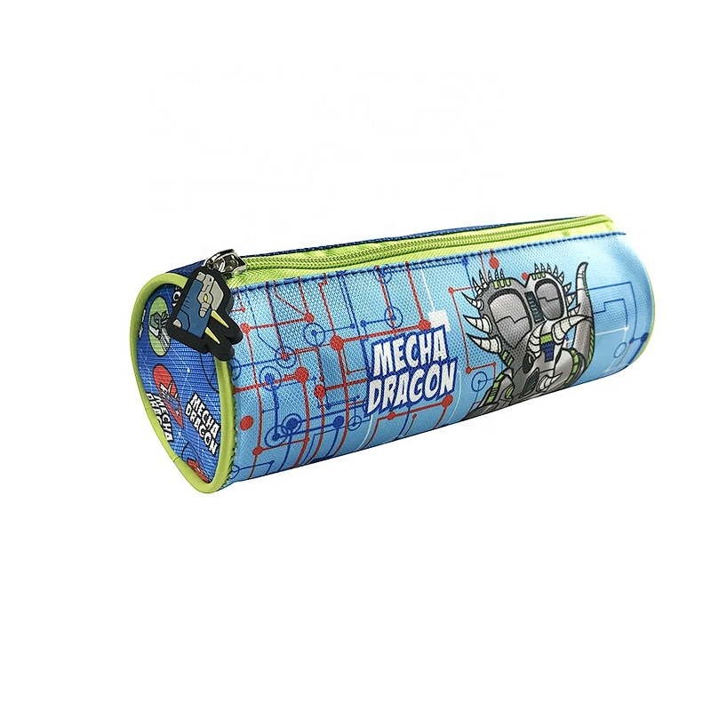 wholesale hot sell Cute Simple melange robot students Packing cute kids School Office Pencil Pouch Case Bag for school boy
