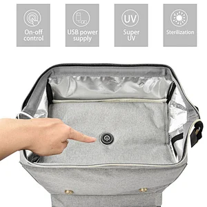 UV Lights Sterilizer Portable ozone Disinfection baby diaper backpack sterilizer mommy baby diaper bag for baby bottle underwear