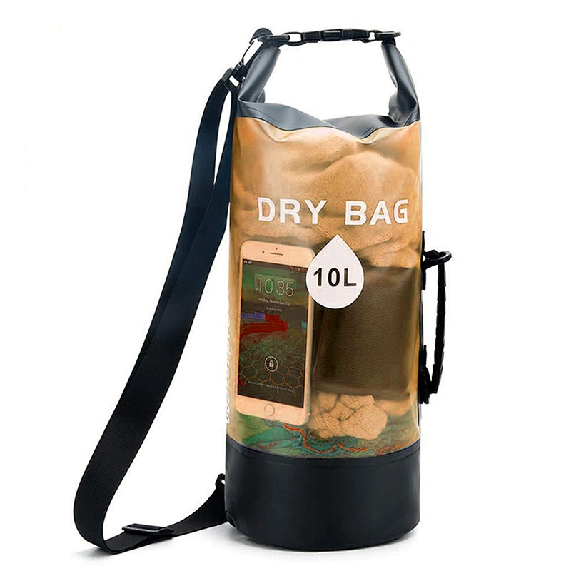 Outdoor Sport Use PVC Waterproof Dry Beach Bag for Rafting, Boating, Swimming, Camping, Hiking
