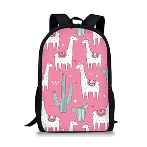 New style fashion strong school backpack kids animal cartoon pattern customized logo sublimation school bag