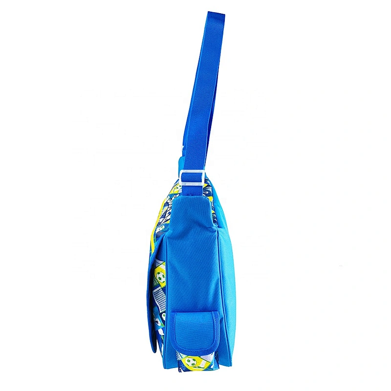 Polyester Custom boys OEM Customized Logo soccer Pattern fashion handbags  messenger travel Shoulder Bag for boys men