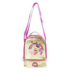 high quality cartoon waterproof golden insulated cooler bag with custom logothermal insulation fabric for cooler bags