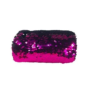 OEM/ODM Waterproof shiny sequins Women Travel Makeup Organizer Cosmetic bag basket Case Bags with handles