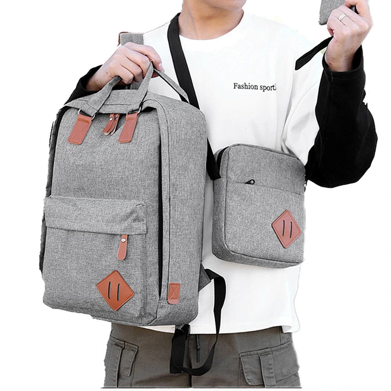 3 pcs in one set  Lightweight  laptop backpack College  School Bag   Fits 15inch Laptop Backpack