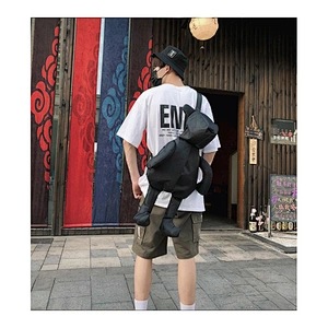 Cute Fashion Custom Backpack Creative personality college men harbor style Ins fashion trend