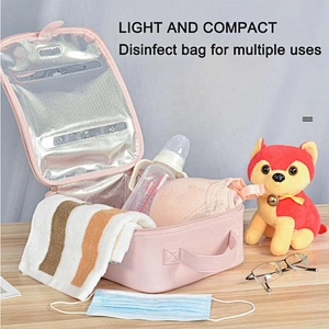 Custom Large Capacity Baby Bag Mummy Nurse UV Disinfection Diaper Bag Cute UV Sterilizing Baby Diaper bag for mother care