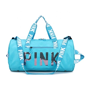 Fashion Large capacity Waterproof Men travel duffel overnight bag women sequin pink duffle bag sports travel bags for travel