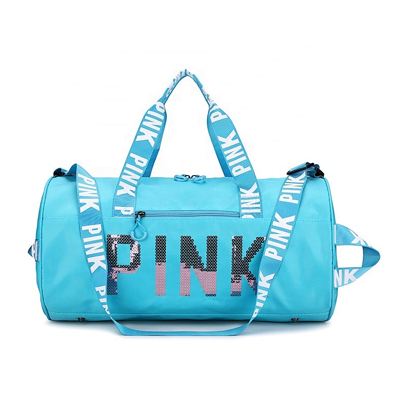 Fashion Large capacity Waterproof Men travel duffel overnight bag women sequin pink duffle bag sports travel bags for travel
