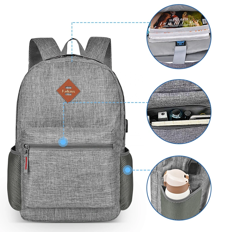 2020 Fashion Design Simple Lightweight Teenager School Backpack Daypack for Girls Boys Bags