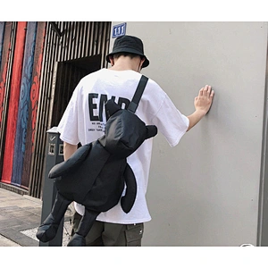 Cute Fashion Custom Backpack Creative personality college men harbor style Ins fashion trend