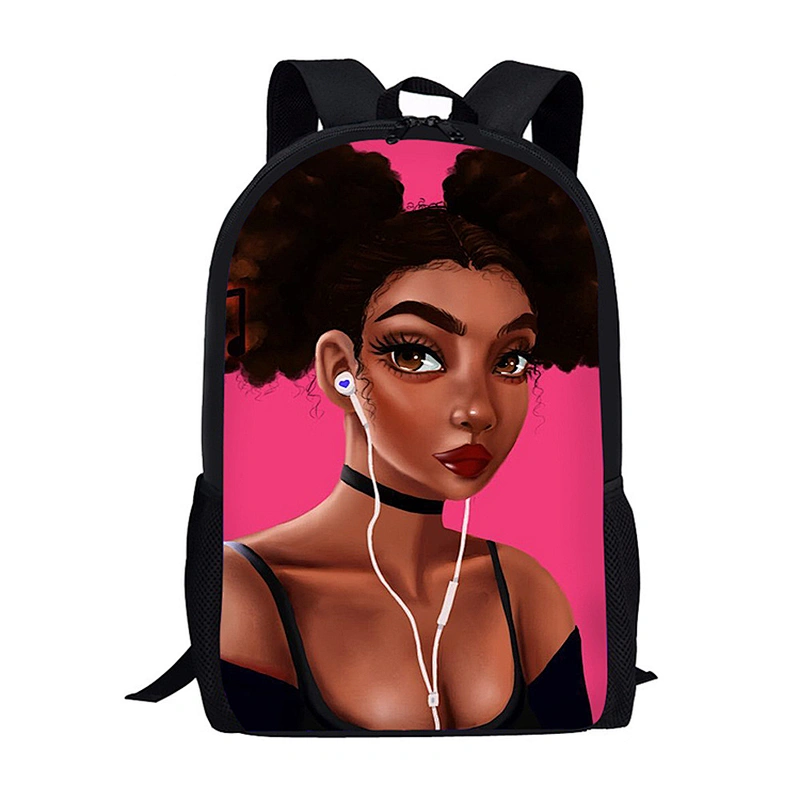 customize African Girl school Backpack African Girl school Backpack