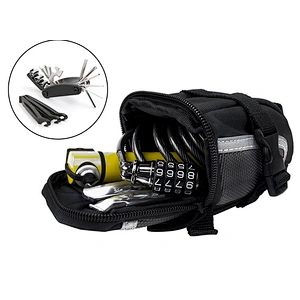 PROMEND WATERPROOF BICYCLE SADDLE BAG BIG VOLUME SADDLE BAG BIKE QUICK RELEASE SEAT BAG
