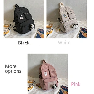 Lady Fashion Bag Teenage Girl Woman multi - pocket INS Design  Large capacity Large Purse Stylish school Backpack