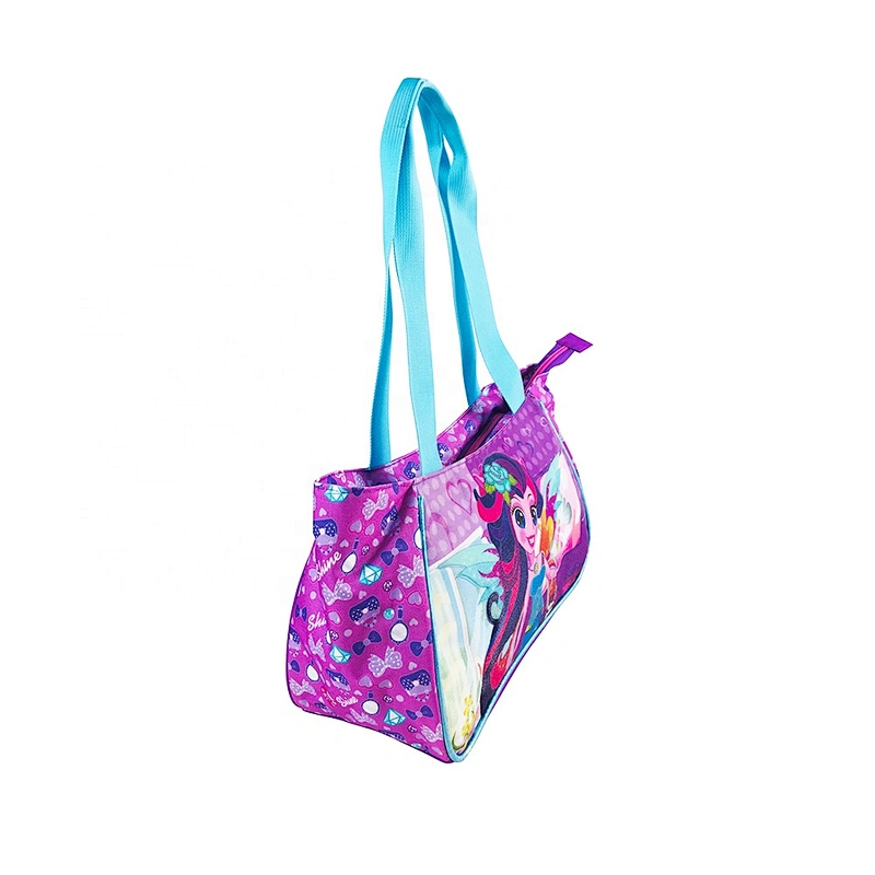 Lady Girls Fashion school Customized  Personalized Logo Style Time fashion handbag kids handbags Tote Bag for girl