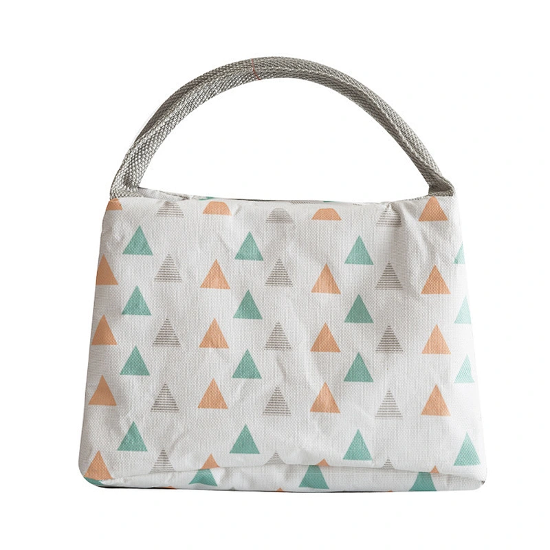 2020 hot-selling Custom reusable travel picnic lunch grocery bags insulated Zip Closure Foldable Tote Lunch cooler bags