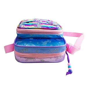 2020 Sequin unicorn Creative design kids schoolbag small size crossbody shoulder bag