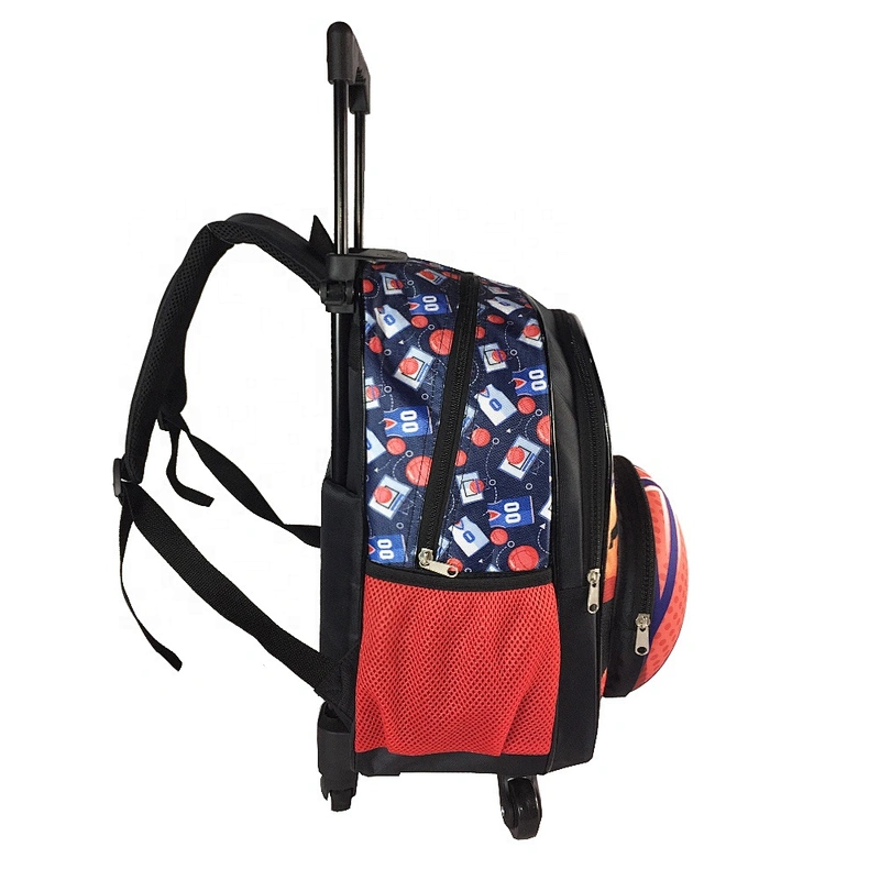 Multifunction Wheeled Basketball kids backpack school trolley bags for children