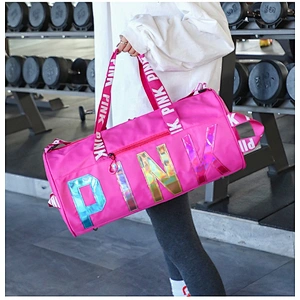 Wholesale Ladies fashion travel duffel bags sports waterproof fitness Laser sequin hand baggage luggage storage travel bags