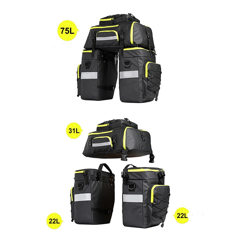 Dropshipping Outdoor Waterproof Bicycle Tail Bag Cycling Bike Back Seat Oxford Cloth Saddle Bag For BikeTail Backpack Black Hot