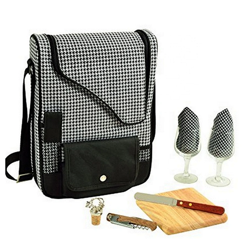 Wine Bottle Carrier Bag Tote Insulated Food Cooler bag picnic BOX wine cooler bag