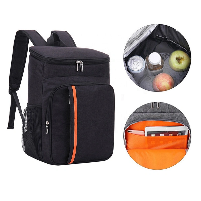 Large Leak-proof Soft Cooler Can Wine Beer Food Carry Delivery Picnic Thermal Lunch Bag Bottle Opener Insulated Cooler Backpack