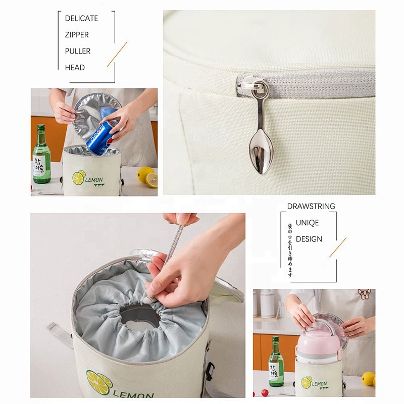 New Japan style customization retractable portable insulation lunch bag outdoor picnic bag insulated box cooler bag
