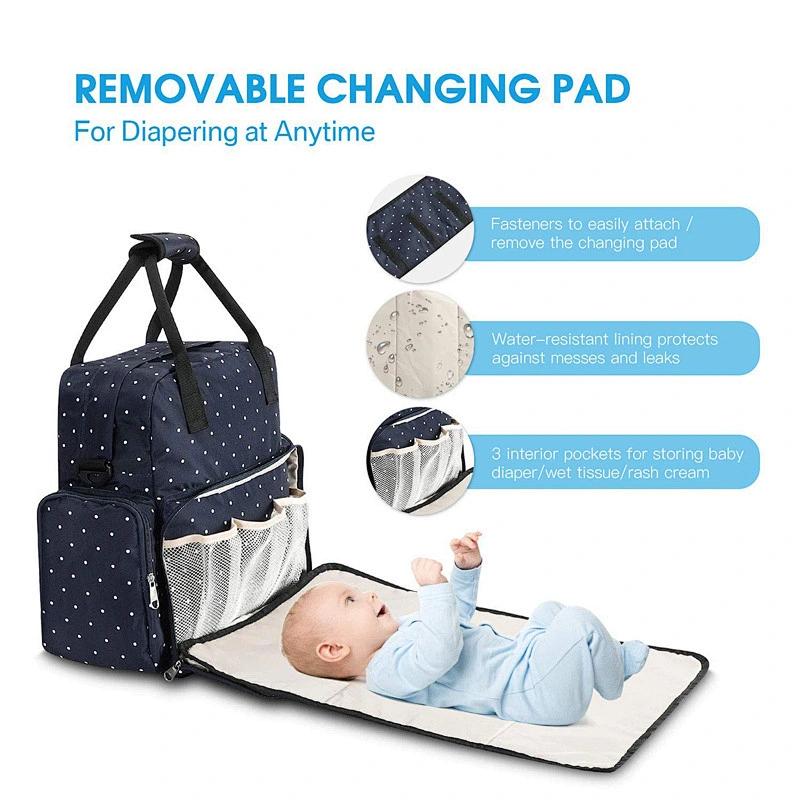 Large Diaper Bag Baby Nappy Tote Bag Maternity Diaper Shoulder Bag Organizer Multi-Function Travel Backpack