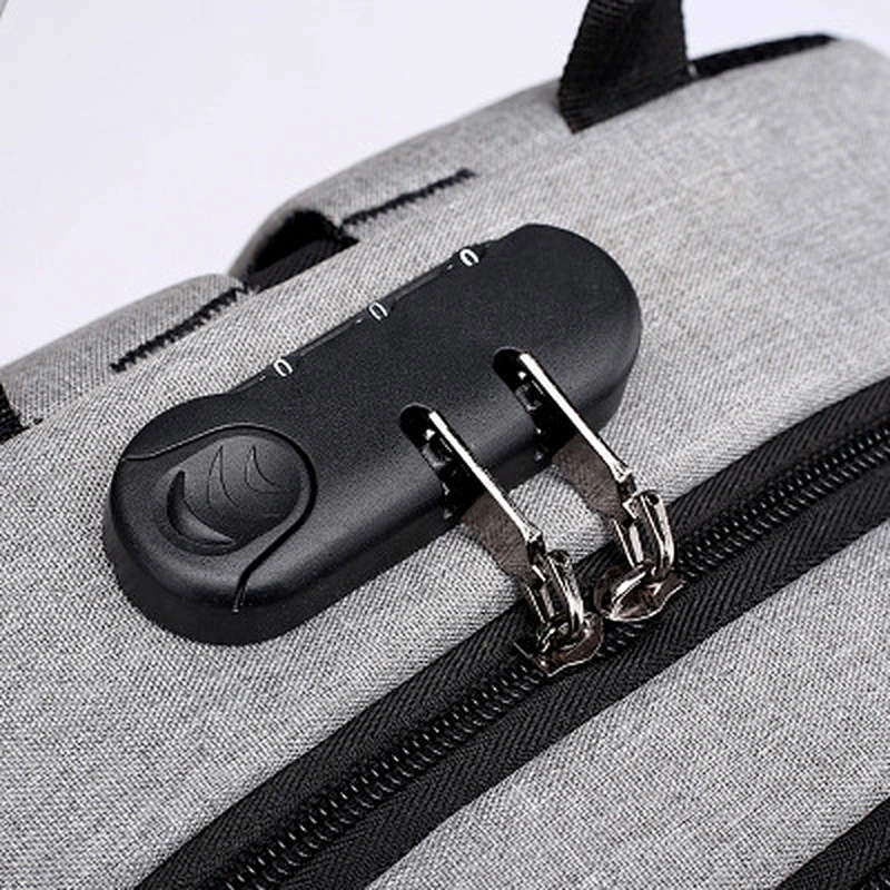 HIgh quality Business travel Nylon waterproof anti-theft laptop backpack bag with USB Charging Port