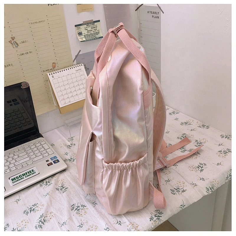 Eyecatching Colour laser korean style school backpack teenager travel backpack