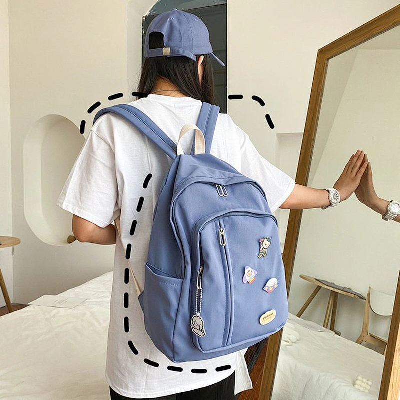Waterproof Solid Scarf Material Woman Large Purse And Wallet Backpack Fashion new style 2020