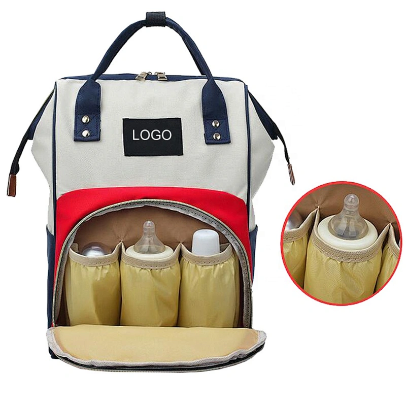 FREE SAMPLE Large capacity fancy leather baby diaper bag mochila bebe baby changing bag mommy lequeen diaper bag diaper backpack