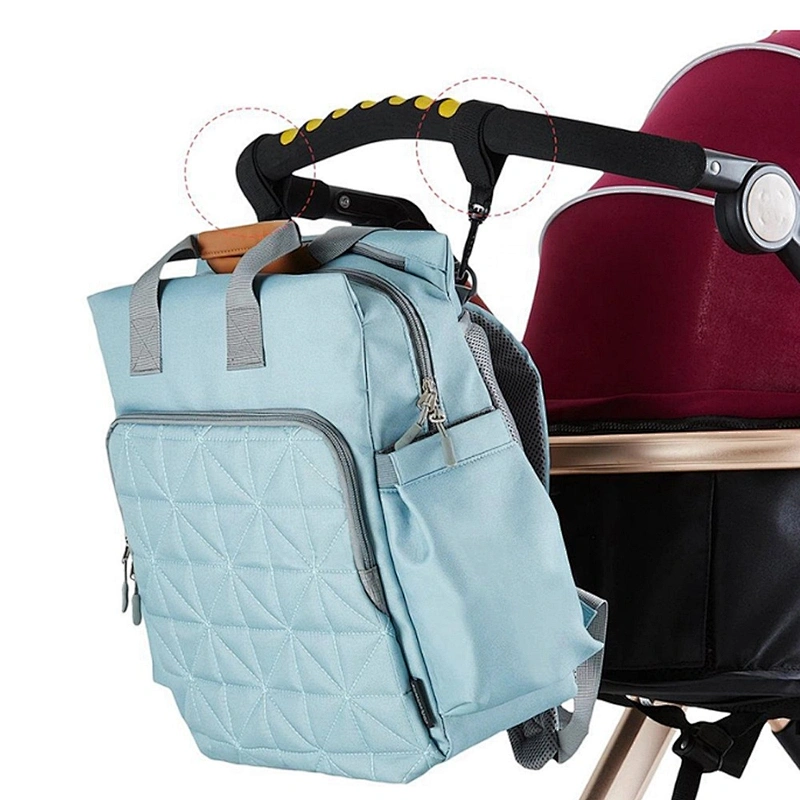 hot sale Amazon Travel Baby stylish embroidered Diaper Bag Nappy Changing maternity Mummy Backpack for outdoor with stroller