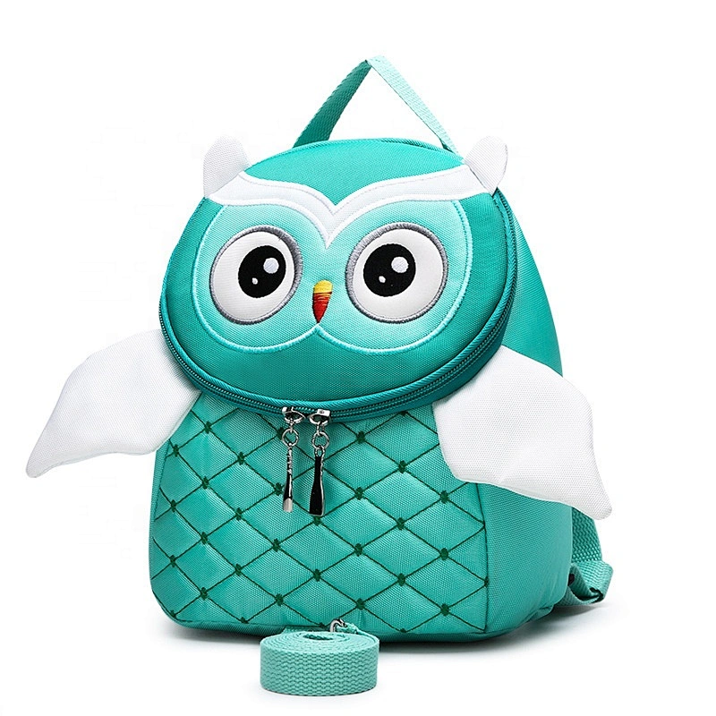 Custom wholesale cute Baby Toddlers safety Backpack Harness Kid Owl Anti Lost School Bags with anti lost leash strap animal sign