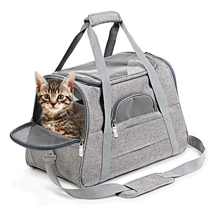 Amazon Hot Seller Soft-Sided dog pet carrier Airline Approved Portable  Travel Carry Bag Folding Pet Carrier Travel pet bag