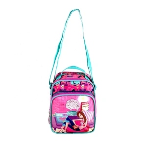 PEVA Folding Plain Waterproof Customized Picnic Basket insulated Thermal Lunch Cooler bags for lunch for kids