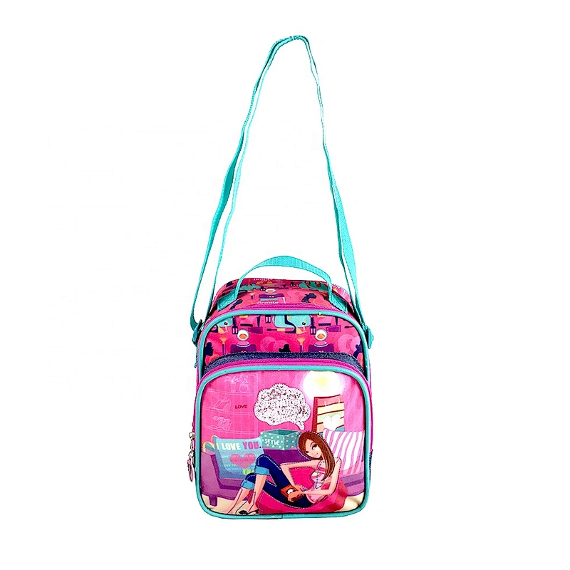 PEVA Folding Plain Waterproof Customized Picnic Basket insulated Thermal Lunch Cooler bags for lunch for kids
