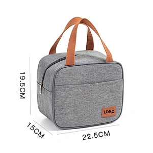 Custom Student Reusable Food Insulated Bags Women Tote Lunch Box Bag Cooler food delivery freezable Insulated office lunch bag