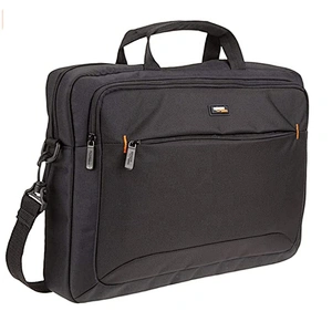 high quality slim Black Three Layers of nylon messenger Bag for Laptop with Handle and Shoulder Girdle