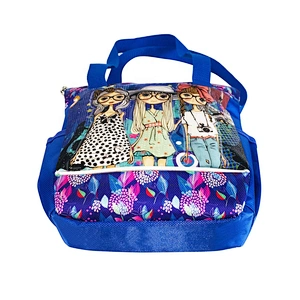 Fashion style ladies cross body hand bags 2020 women glitter pvc printing for Kids And Girls