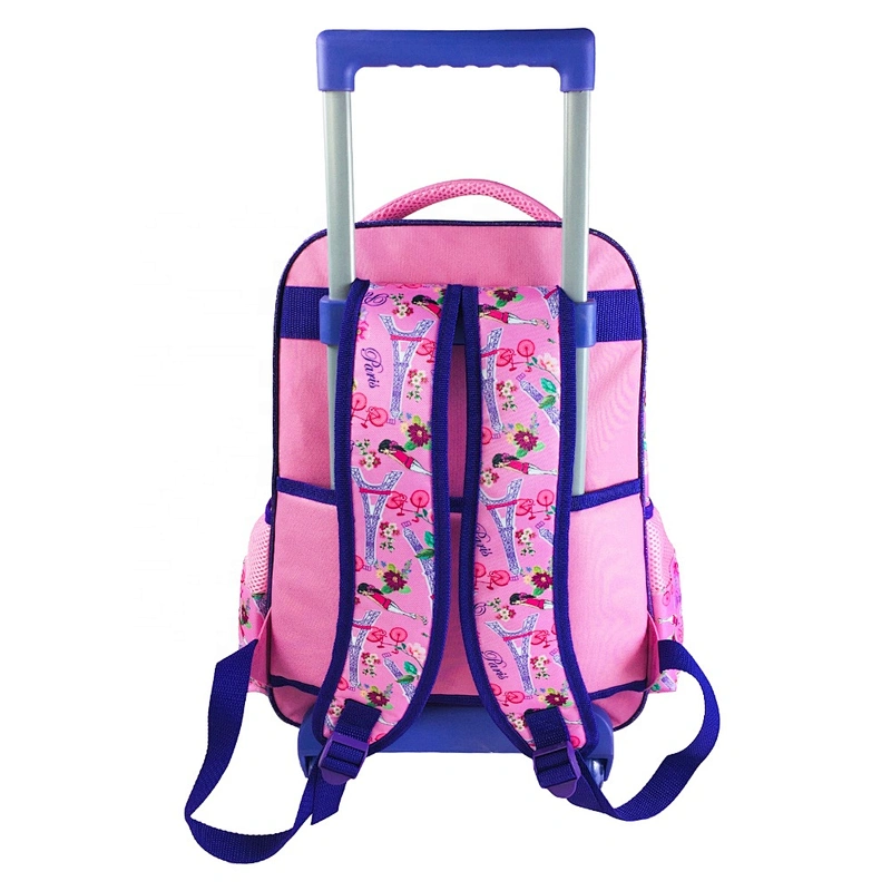 3-6 Grades Travel Rolling Luggage Bag kids Trolley school bags with wheels kids girls school