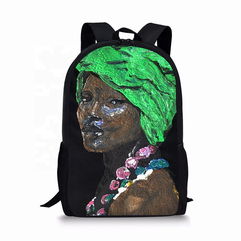 2020 Latest Black African Art Girls Printing Kids or Teenagers Girls Bags Mochilas School Bags Children Backpack